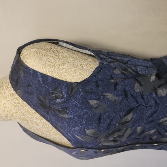 New York Extremes Women's Floral Print Sleeveless Button Down Maxie Duster SZ 6 - Picture 7 of 15